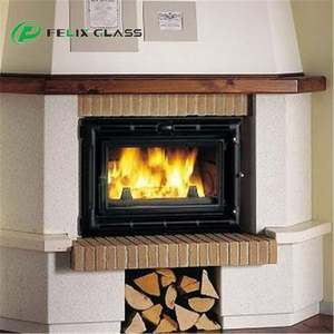 FELIX Industrial Solid Heat Tempered Glass for <b>Fireplace</b> and Electronic Display Panels - Product Image 5