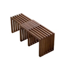 Banc de rangement rétractable moderne en bois massif, en olivier ancien, pour l'entrée, la remise de chaussures, le balcon, la maison ou comme chaise d'attente