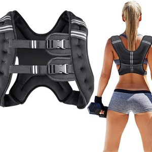 Gilet Ponderato Invisibile per Corsa e Allenamento Fitness con Strisce Riflettenti, in Neoprene Traspirante e Resistente, Unisex 2-15kg - Product Image 1
