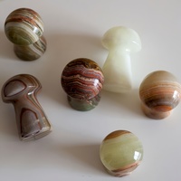 SAIDKOCC Décoration d'intérieur en jade naturel en forme de champignon, sensation haut de gamme, vente directe d'usine, vente en gros, pas cher