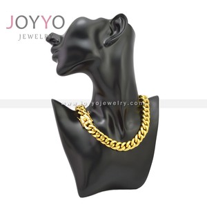 Nombre personalizado placa de oro de acero inoxidable collar de joyería Punk para hombres <span class=keywords><strong>cadena</strong></span> de eslabones de alta calidad estilo de moda para aniversarios - Product Image 4