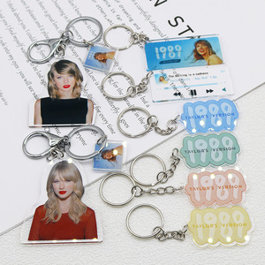 Porte-clés CD de l'<span class=keywords><strong>album</strong></span> 1989 de la chanteuse Tayl*r Swift, bijoux de mode, accessoire de l'<span class=keywords><strong>album</strong></span> Swift, cadeaux pour les fans - Product Image 3