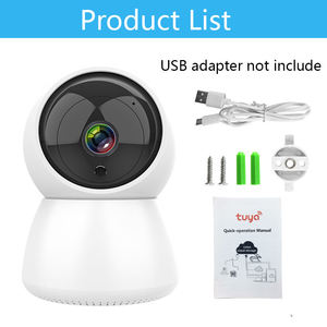Caméra de surveillance Wi-Fi compacte 2.4G sans fil, caméra de sécurité intelligente Tuya pour intérieur avec suivi automatique et détection de mouvement - Product Image 6
