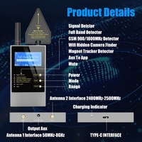 Jammerd-Detector de insectos antiespía, dispositivo de rastreo con cámara oculta y GPS