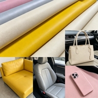 Rouleau de cuir synthétique microfibre à motif caviar brossé pour vêtements, avec support pour cuir semi-synthétique doux à texture semi-échelle