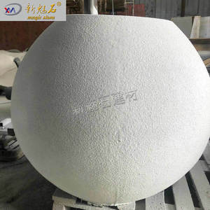 Nueva Maceta Esférica de Cemento GRC Magic Stone, Maceta Blanca de Cerámica para Exteriores, Maceta de Pie, Tamaño Personalizado - Product Image 5