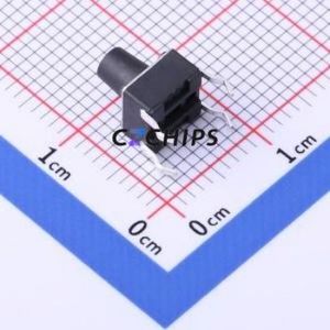 TSD001B07526A Tactile Switch Through hole Component (THT)-4P,6x6mm Switch Round Button 2.6N Through Hole 6mm - Product Image 2