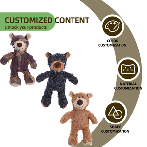 Интерактивная пищащая плюшевая игрушка для собак OEM/ODM, для прорезывания зубов, из хлопка, с возможностью нанесения логотипа и выбора цвета - Product Image 2