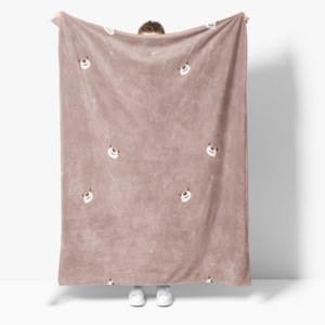 Custom <strong>Teddy</strong> Bear Print <strong>Fleece</strong> Blanket Soft Cozy Puffy Premium Throw for Car Chair Airplane Kids - Product Image 2
