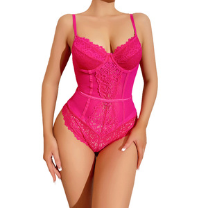 Meilleure Vente Combinaison Sexy en Dentelle à Bretelles Broderie 3D Respirante pour <span class=keywords><strong>Femme</strong></span> – En Stock, Vente en Gros - Product Image 6