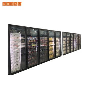 상업용 콜라 쿨러 직립 디스플레이 냉장고 강화 6 유리 도어 디스플레이 냉동고 - Product Image 3