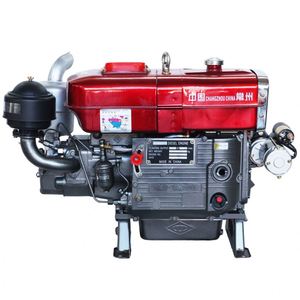 Pompe à eau, générateur de bateau, moteur marin ZR190 monocylindre 4 temps refroidi par eau, démarrage au pied, 1,2 L, 7,7 CV, moteur diesel électrique - Product Image 2