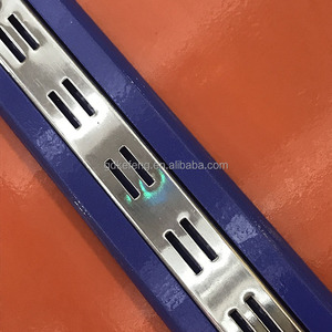 2.4m đôi rãnh tường thẳng đứng kênh kệ với kim loại <span class=keywords><strong>Chrome</strong></span> kết thúc cho màn hình móc và khung - Product Image 5