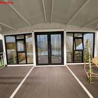 Maison conteneur pliable, extensible et modulable, préfabriquée en acier, micro-maison prête à l'emploi, respirante, garantie 5 ans, CE