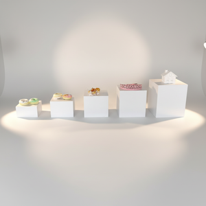 Set Meja <span class=keywords><strong>Dessert</strong></span> Akrilik Gaojian untuk Prasmanan Kue, Camilan, Buah, Hidangan Dingin, Teh, Makanan, Pesta, Pernikahan, Natal - Product Image 2