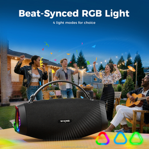 W-KING X10S Haut-parleur Bluetooth portable sans fil de qualité supérieure 50W Super Bass IP67 étanche à la poussière pour l'extérieur avec lumière RGB - Product Image 2
