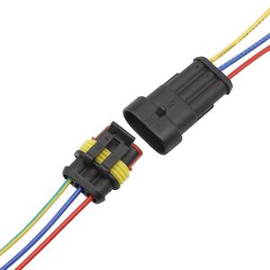 Fabricante de Conectores Impermeables y Arnés de Cableado, Conector Impermeable de 3 Pines y 1.5MM, Macho a Hembra, Automotriz, GRATIS, Negro, <span class=keywords><strong>JFS</strong></span> - Product Image 1