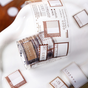 1 rollo de etiquetas de cinta PET, Serie de galería trasera, combinación básica, manual, decoración de base - Product Image 2