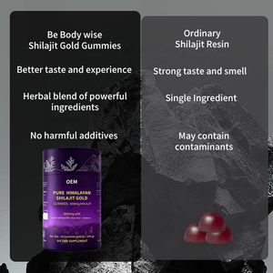 Complément alimentaire en résine de Shilajit de qualité supérieure, marque privée OEM, qualité or, gommes de Shilajit himalayen pur d'origine - Product Image 4