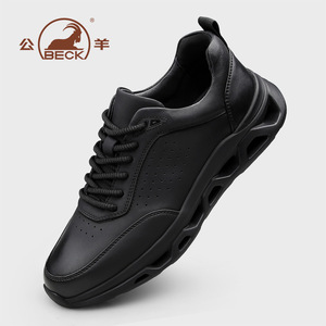 Zapatos de Chef de Cuero Negros con Cordones para Hombre, Resistentes al Agua y al Aceite, Estilo Pulpo, con Suela Antideslizante para Cocina y Hotel - Product Image 3