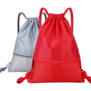 Custom Logo Gift School Travel Gym Sport Bag Sublimation Printed Nylon Polyester Promotional <b>Drawstring</b> <b>Backpack</b> - Product Image 6