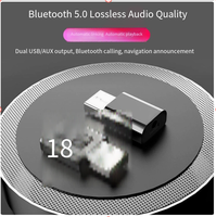 Adaptateur USB 2-en-1, haut-parleur sans fil 3,5 mm, récepteur audio AUX, émetteur 5.0