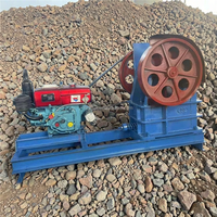 Concasseurs d'or de petite taille pour prospecteurs en Tanzanie, 2-5 tonnes par heure, 220V / Machine de concassage d'or mini diesel, prête à l'emploi