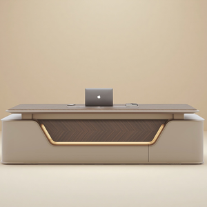 Chất lượng cao bàn điều hành thiết kế hiện đại mới nhất điện nâng Ông Chủ Bàn đồ nội thất văn phòng nâng điện bảng phụ - Product Image 2