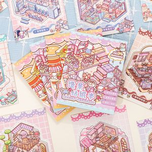 24 autocollants par paquet, série <span class=keywords><strong>Zoo</strong></span> Small Class Goodnight Life Island, autocollants 3D créatifs <span class=keywords><strong>pour</strong></span> cabane, aménagement paysager, tente - Product Image 1