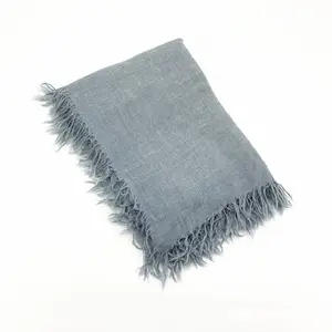 Light Fringe Thick Line Design cashmere large pashmina shawl scarf