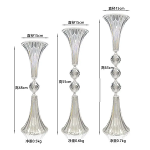 アクリル製透明テーブルフラワーベースセンターピースウェディングフラワーホルダー小道具パーティーイベントテーブルデコレーション - Product Image 5