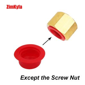 Capuchon de protection en caoutchouc rouge pour valve à broche de cylindre CO2 pour tuyau flexible - Product Image 3