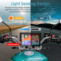 Carpuride W502Pro Écran intelligent pour moto de 5 pouces, étanche IP67, navigation GPS, Carplay sans fil, Android Auto, interphone vidéo