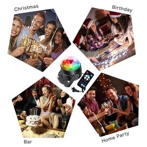 Lampu Pesta Bola Disko LED Aktif Suara Lampu Strobo Berputar 6 Warna dengan Remote Control untuk Dekorasi Pesta Rumah Mobil - Product Image 5