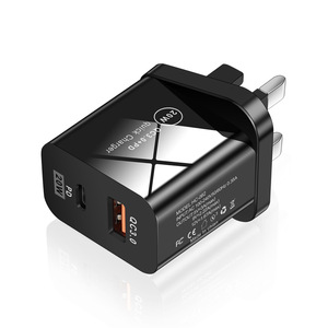 2025 New Hot Seller OEM QC 3.0 20W PD Quick Charger Fast <b>Adapter</b> EU US UK Plug Type <b>C</b> <b>USB</b> Wall Charger for Mobile Phone - Product Image 3