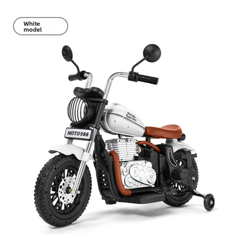 คันเร่งแบบแมนนวลสีขาว + ล้อโฟมนุ่ม