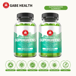 Bonbons Gommeux Supergreens OEM Probiotiques - Extrait de Feuille d'Artichaut Spiruline Chou Frisé Vitamines B6 Santé Digestive Soutien Immunitaire - Product Image 4