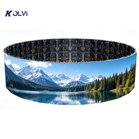 Pantalla LED Redonda Grande para Publicidad Interior y Exterior, Digital 3D, Personalizada, Resistente al Agua, de Alquiler
