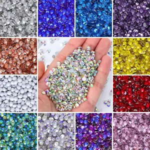 QIYI 1440pcs SS6-SS30 Bulk Rhinestones Flatback Non Hotfix Wholesale Glass Rhinestones Bling Diamond Stone For Garment Nail A