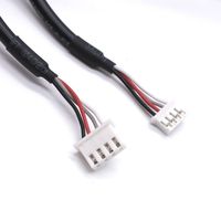 Harness Kabel Plastik PVC Berinsulasi Custom JST 2.0 PH 2.0 2/3/4/5/6/7/8/9/10-Pin untuk Perakitan Kabel Konektor Otomotif 4-Pin