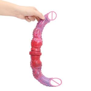 LUUK-7030 büyük yumuşak çift uçlu Dildos 40cm gerçekçi hayvan akrep kuyruk şekli kadın Masturbator lezbiyen ürünleri - Product Image 5