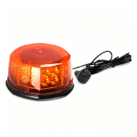 Feux de signalisation LED 32W, lumière stroboscopique d'avertissement, IP65, montage magnétique à vis, boîtier en polycarbonate, 5 couleurs clignotantes, 12-24V, garantie de 12 mois