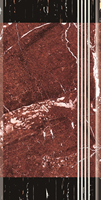 Vente en gros de carreaux d'aspect marbre brun rouge Offre Spéciale moderne carreaux de marches d'escalier en ensemble complet prix bon marché