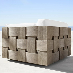 Divano moderno giardino cortile pioggia e protezione solare divano tavolino set combinazione - Product Image 2