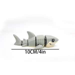 Vashine 3D Impreso Tiburón Material Ecológico Juguetes Colorido PLA Articulación Movimiento ORNAMENTOS Megalodon Niños Toi Tiburón - Product Image 5