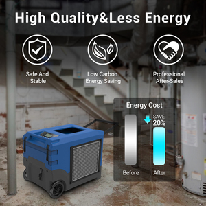 Déshumidificateur domestique innovant LGR de 155 pintes pour la restauration après dommages par eau et l'humidification des sous-sols - Product Image 3