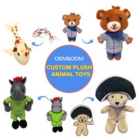 OEM ODM Poupée en peluche animal doux personnalisée Jouet en peluche unisexe avec design de dessin animé PP coton remplissage personnalisé