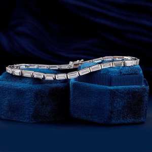 Bracelet pour femme en diamant de laboratoire de qualité supérieure, taille brillant rond, bijoux de luxe, collection or, or rose, or blanc, argent - Product Image 3
