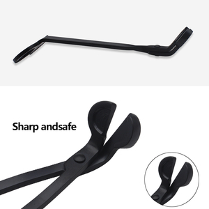 빅 4-in-1 블랙 스테인리스 스틸 캔들 액세서리 세트에는 편리한 캔들 점화를 위한 보관 트레이, 디퍼, 심지 트리머가 포함되어 있습니다. - Product Image 5