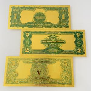 Toptan Dolar Sahne Parası 1899 1 2 5 Dolar Hatıra Banknotu 24 Ayar Yaldızlı Banknot Film Parası - Product Image 2